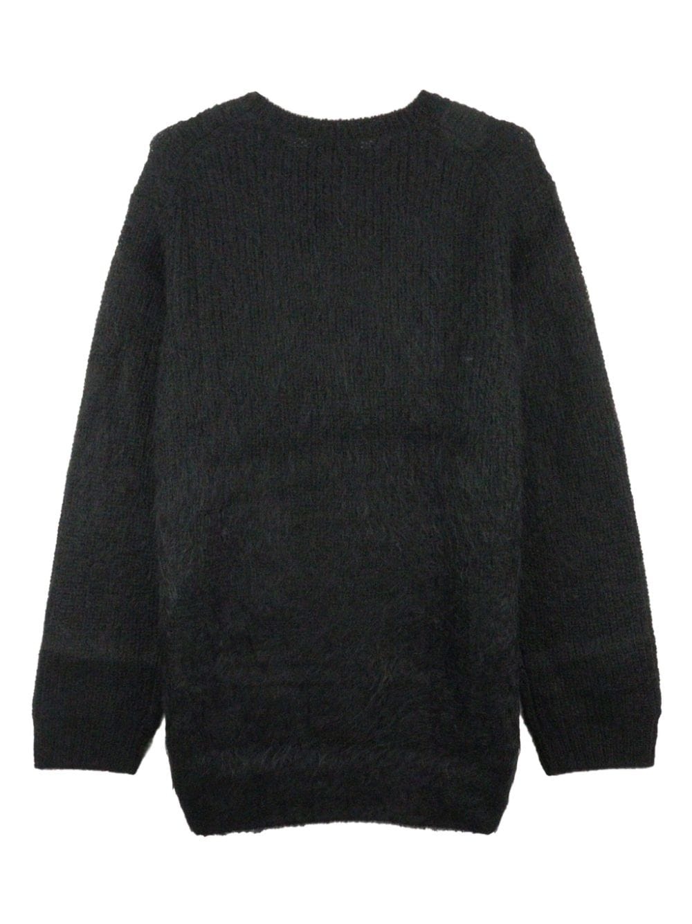 crew-neck brushed jumper - 2