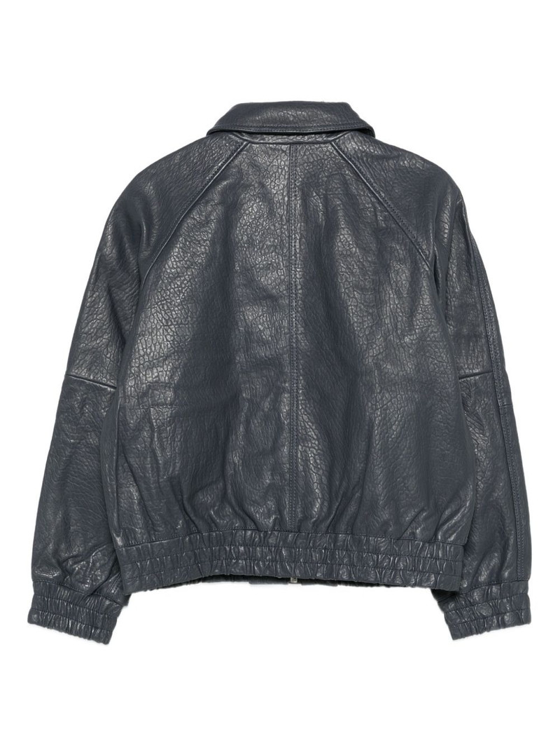 SAMSØE SAMSØE leather coat outlook