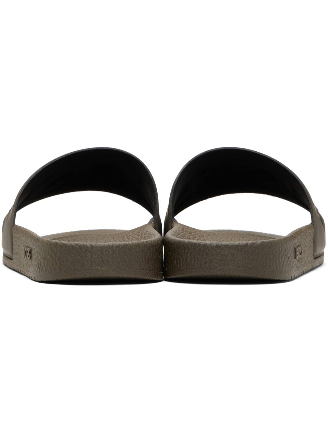 Khaki Large Logo Detail Slides - 2