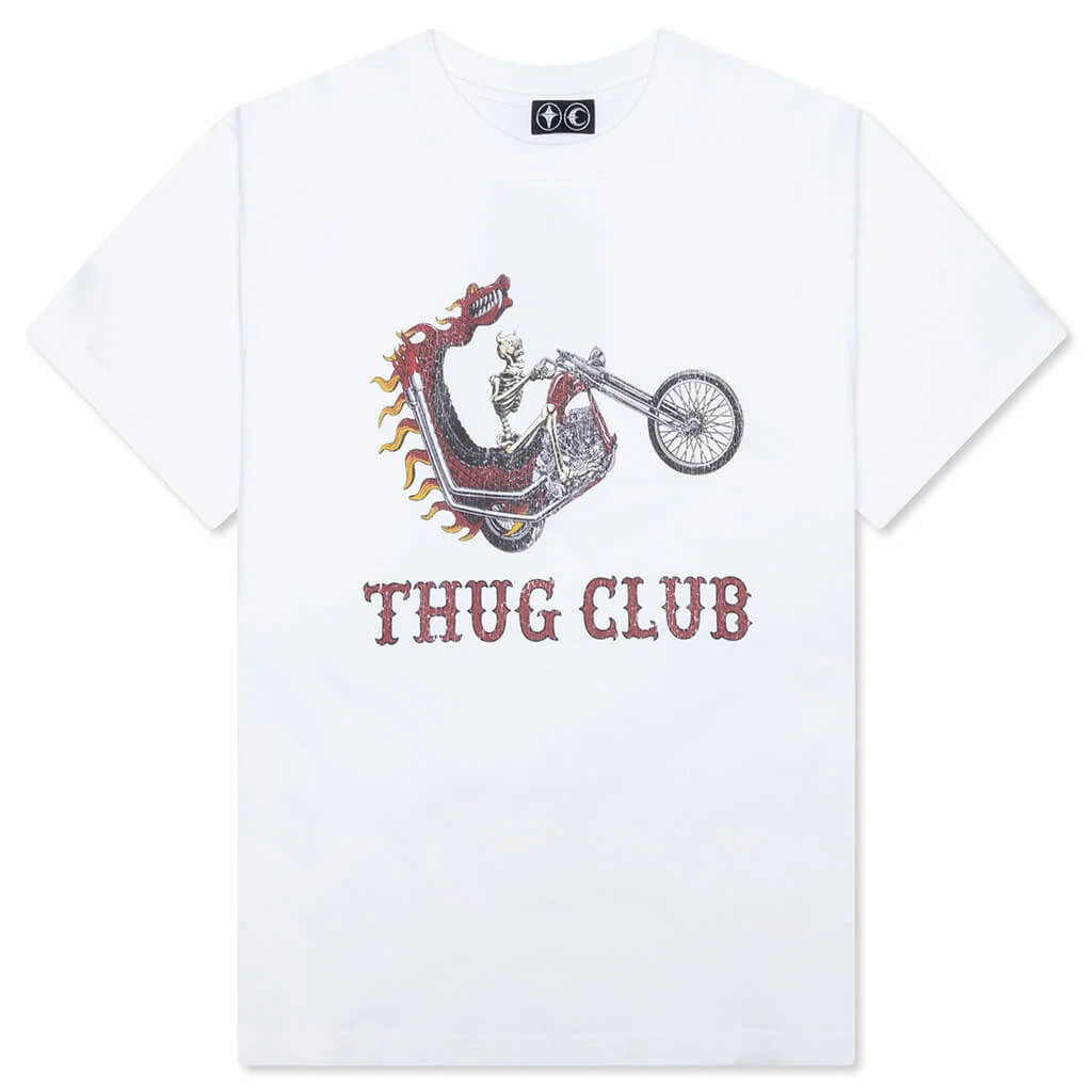 DRAGON CHOPPER T-SHIRT - WHITE - 1