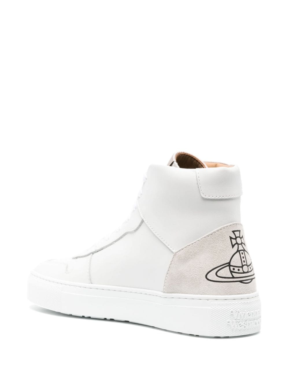 Orb leather high-top trainers - 3