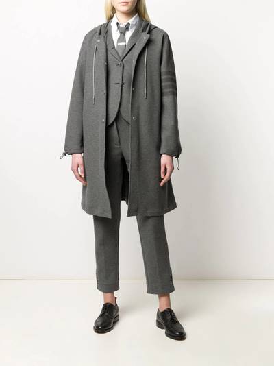 Thom Browne tonal 4-Bar cotton twill jacket outlook