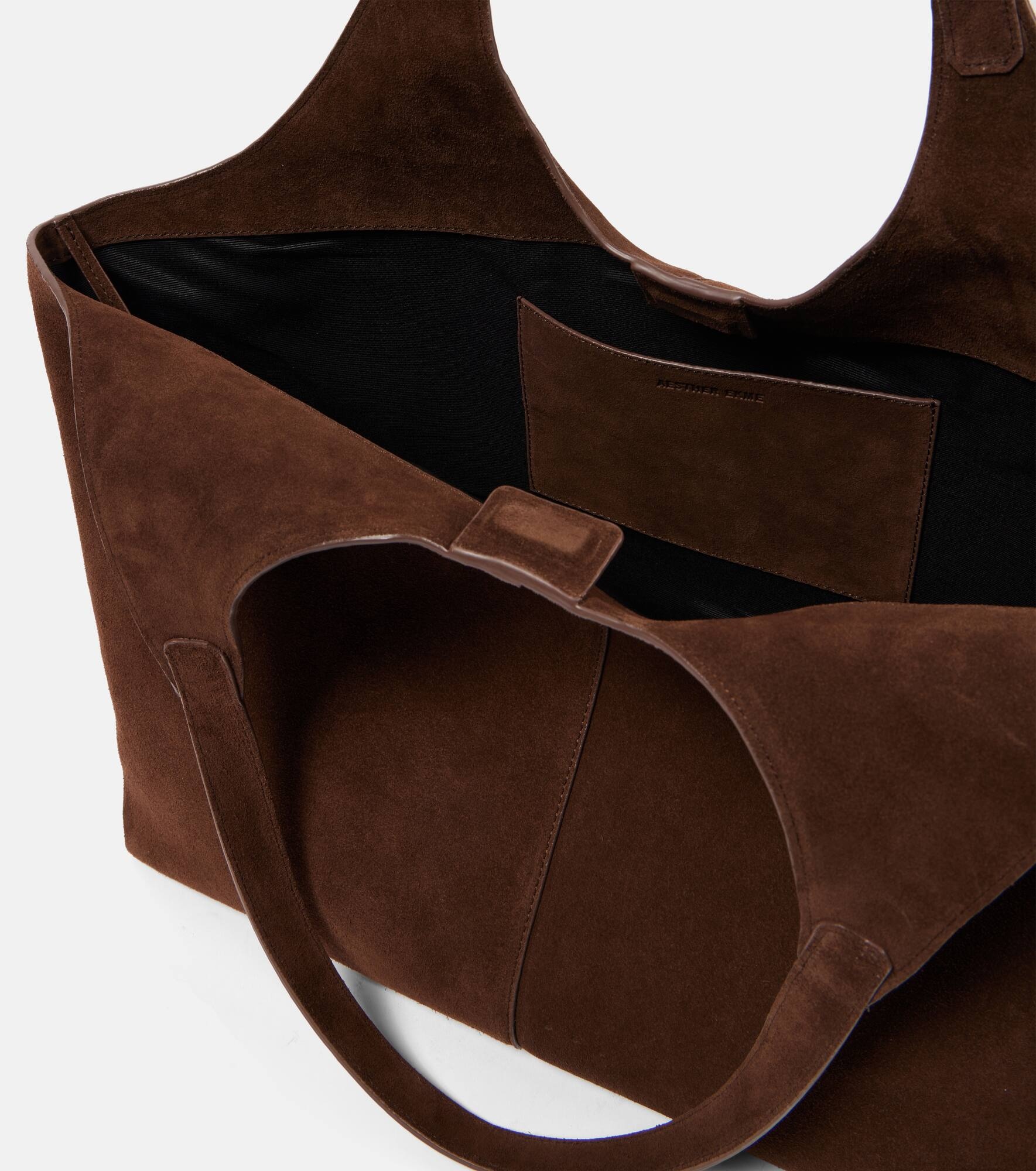 Cabas Supple XL suede tote bag - 3