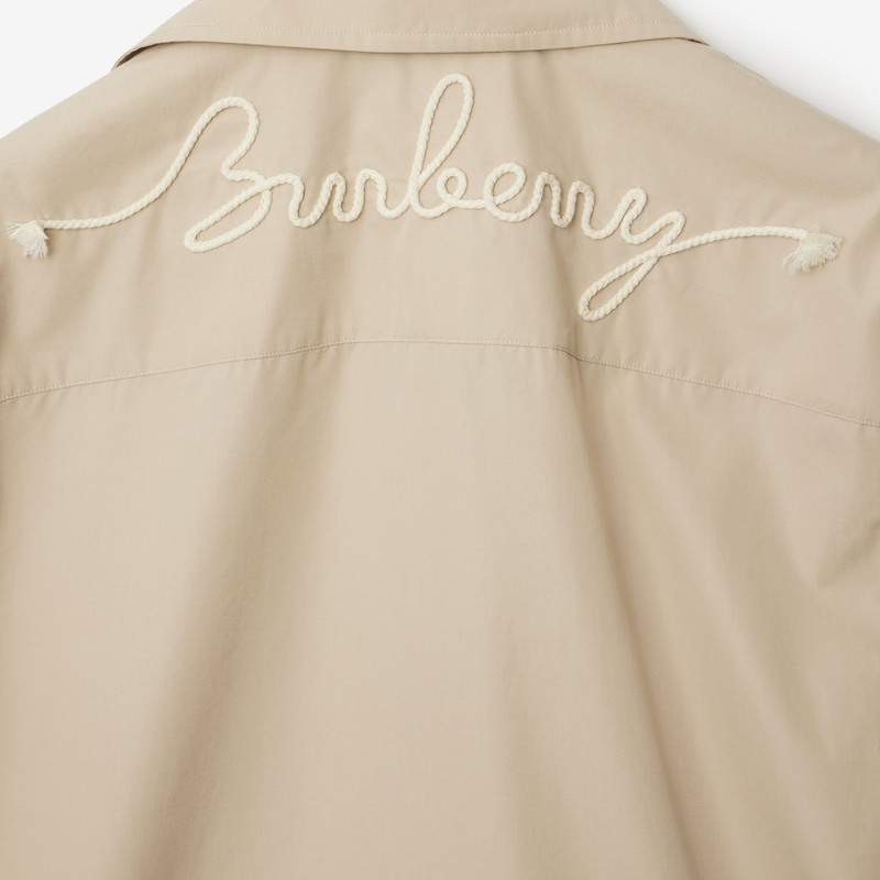 Burberry Relaxed Fit Knot Logo Cotton Shirt outlook