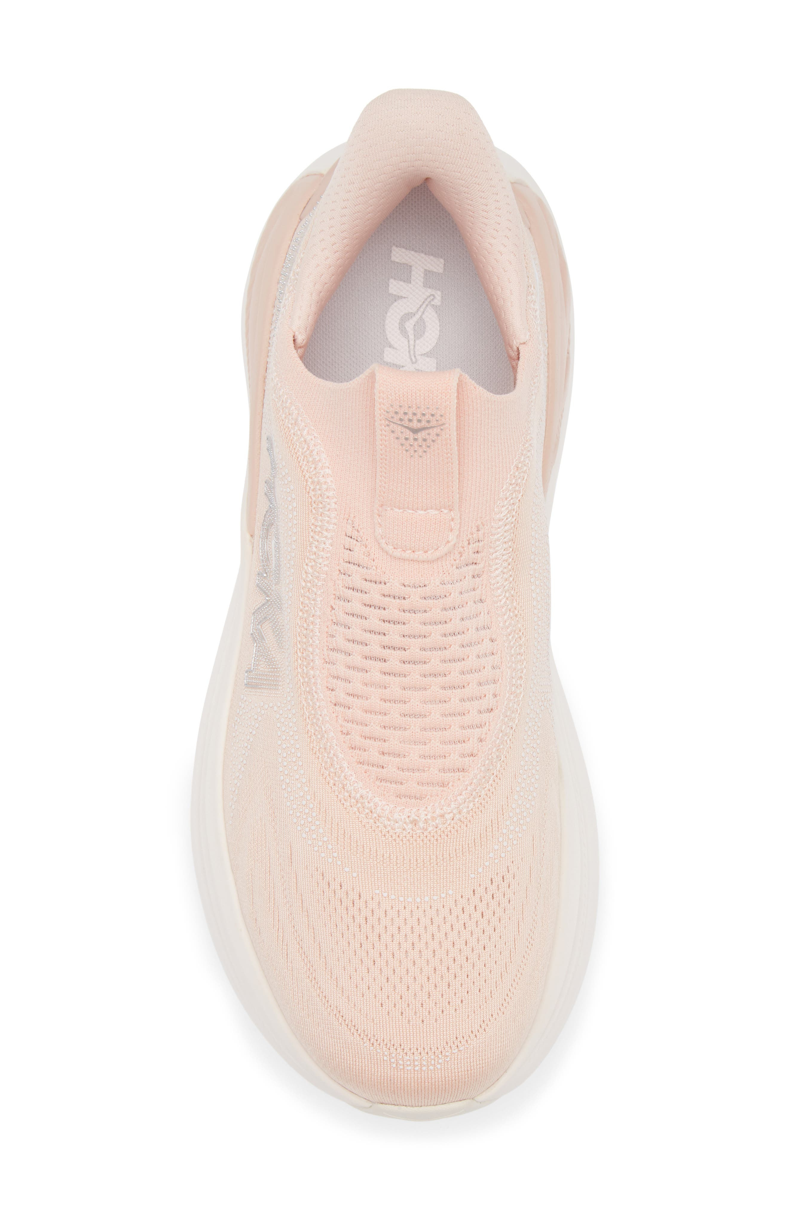 HOKA Skyward Laceless Recovery Sneaker in Rose Latte /Rose Cream at Nordstrom - 5