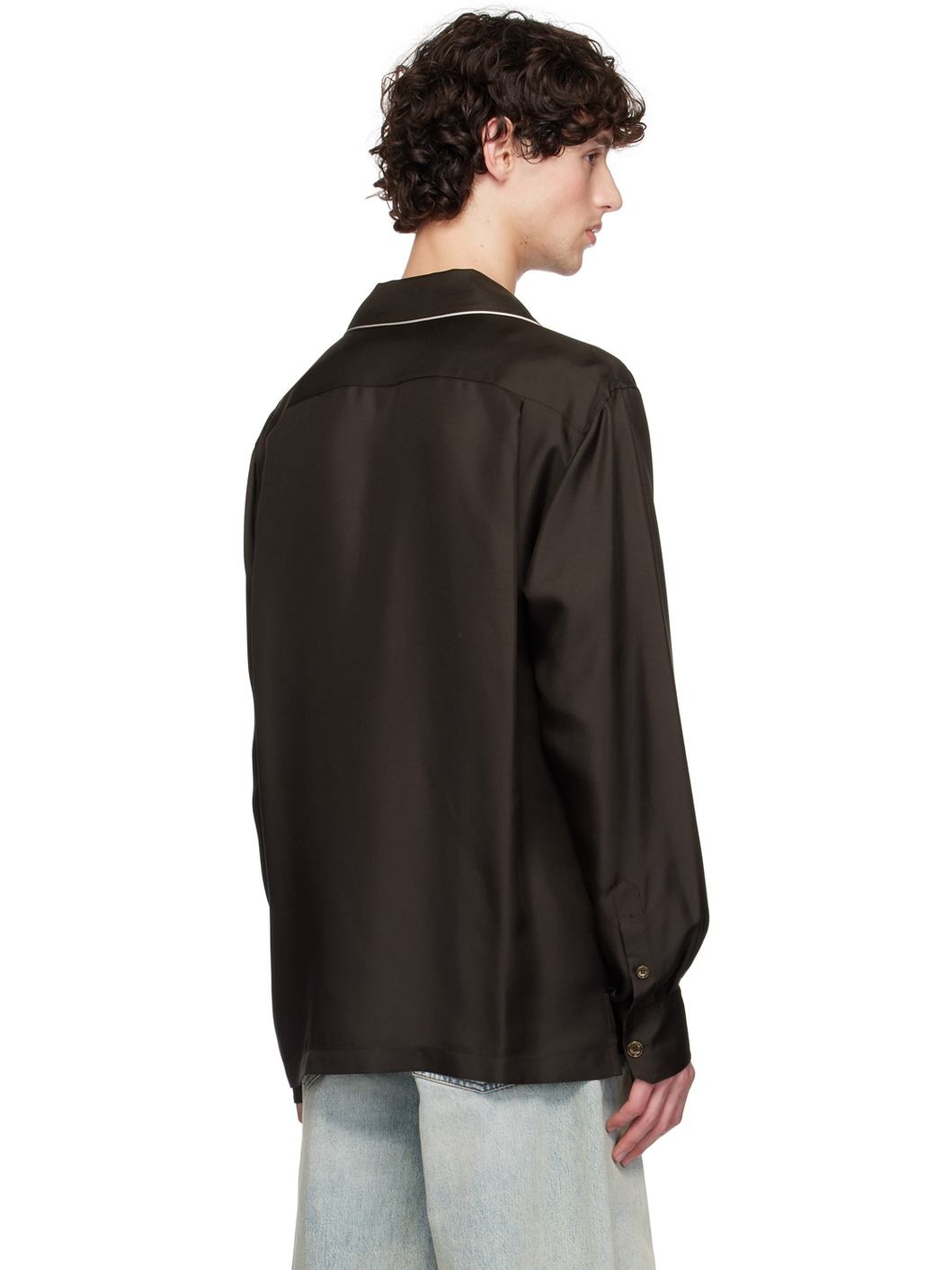 Brown DG Embroidery Shirt - 3