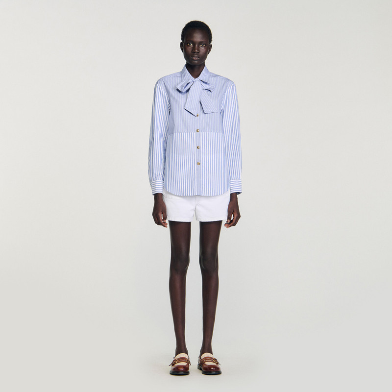 Sandro STRIPED TIE SHIRT outlook