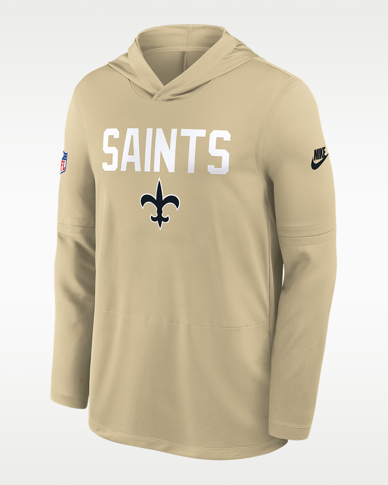 New Orleans Saints Pass Accuracy Men's Nike Dri-FIT NFL Long-Sleeve Hooded Top 1