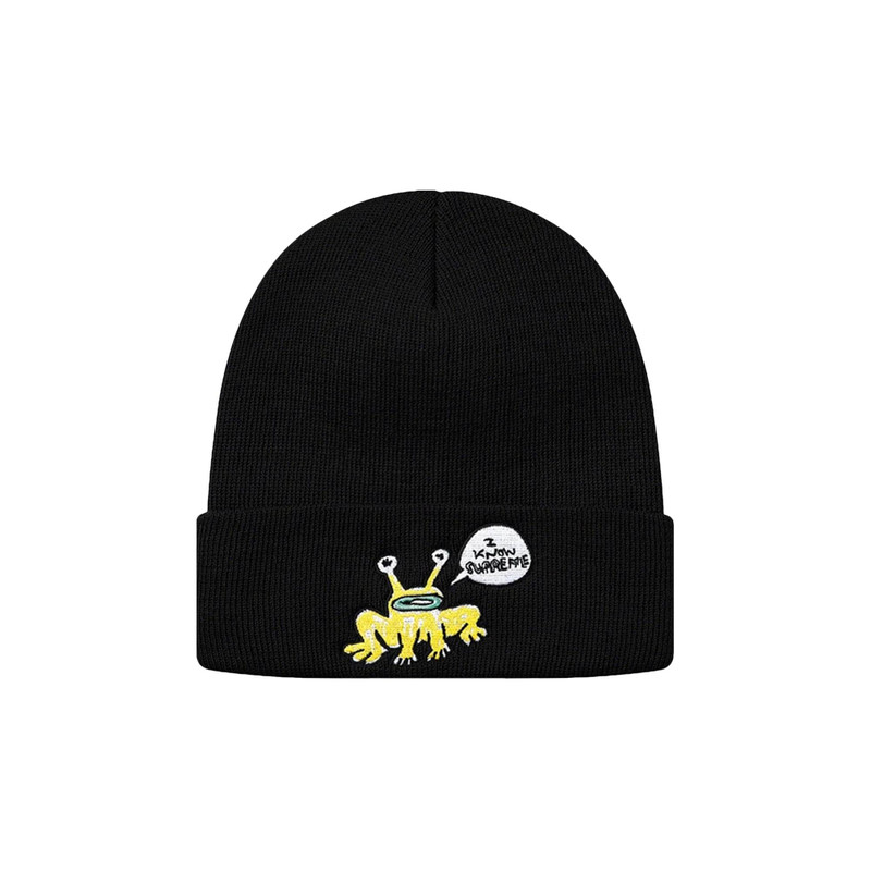 Supreme x Daniel Johnston Beanie 'Black' - 1