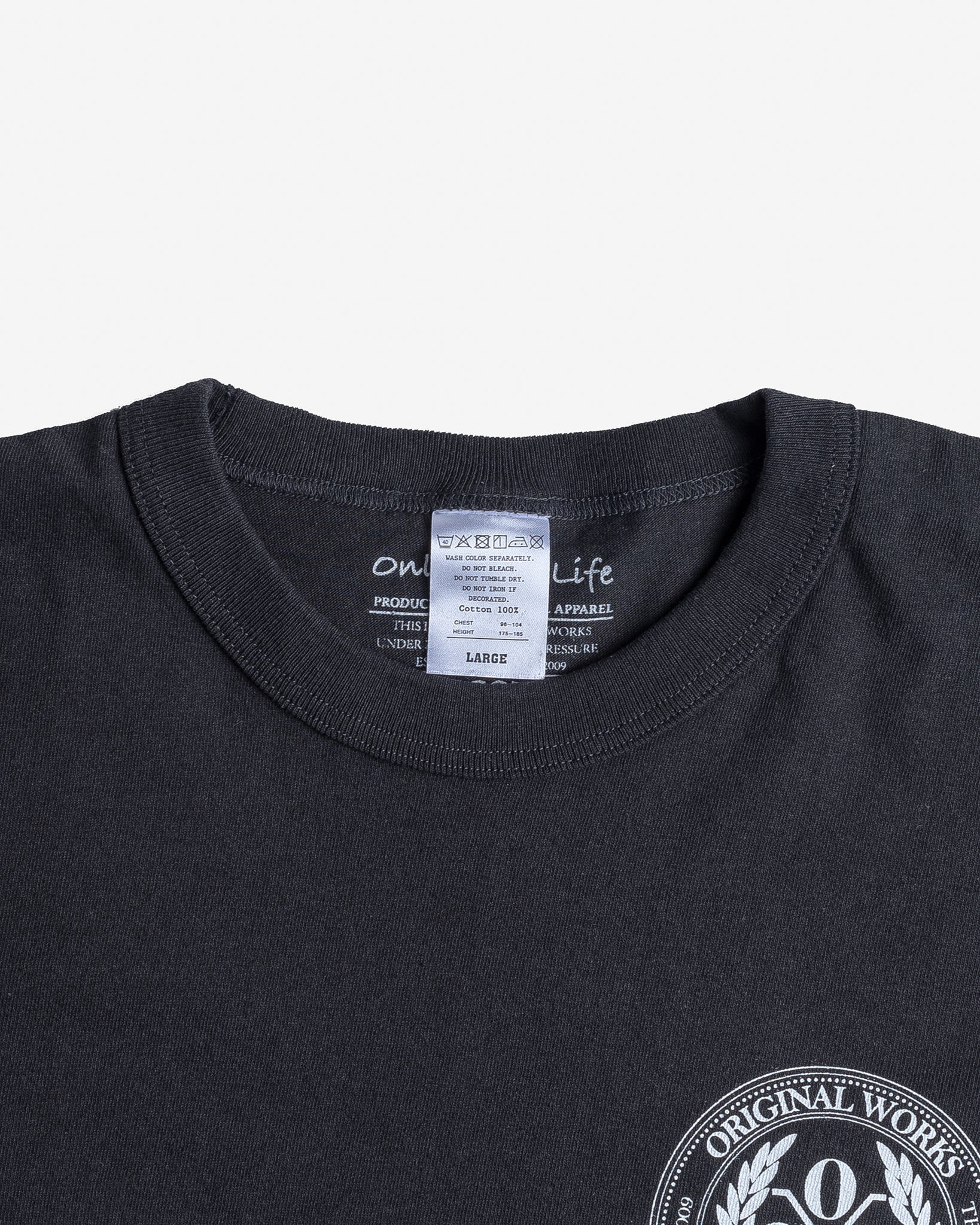 OGL-TEE-LOT20-FMT-CHA OGL 6.2oz Ringspun T-shirt - Silkscreen Printed 'Fly Me To The Moon' - Charcoa - 7