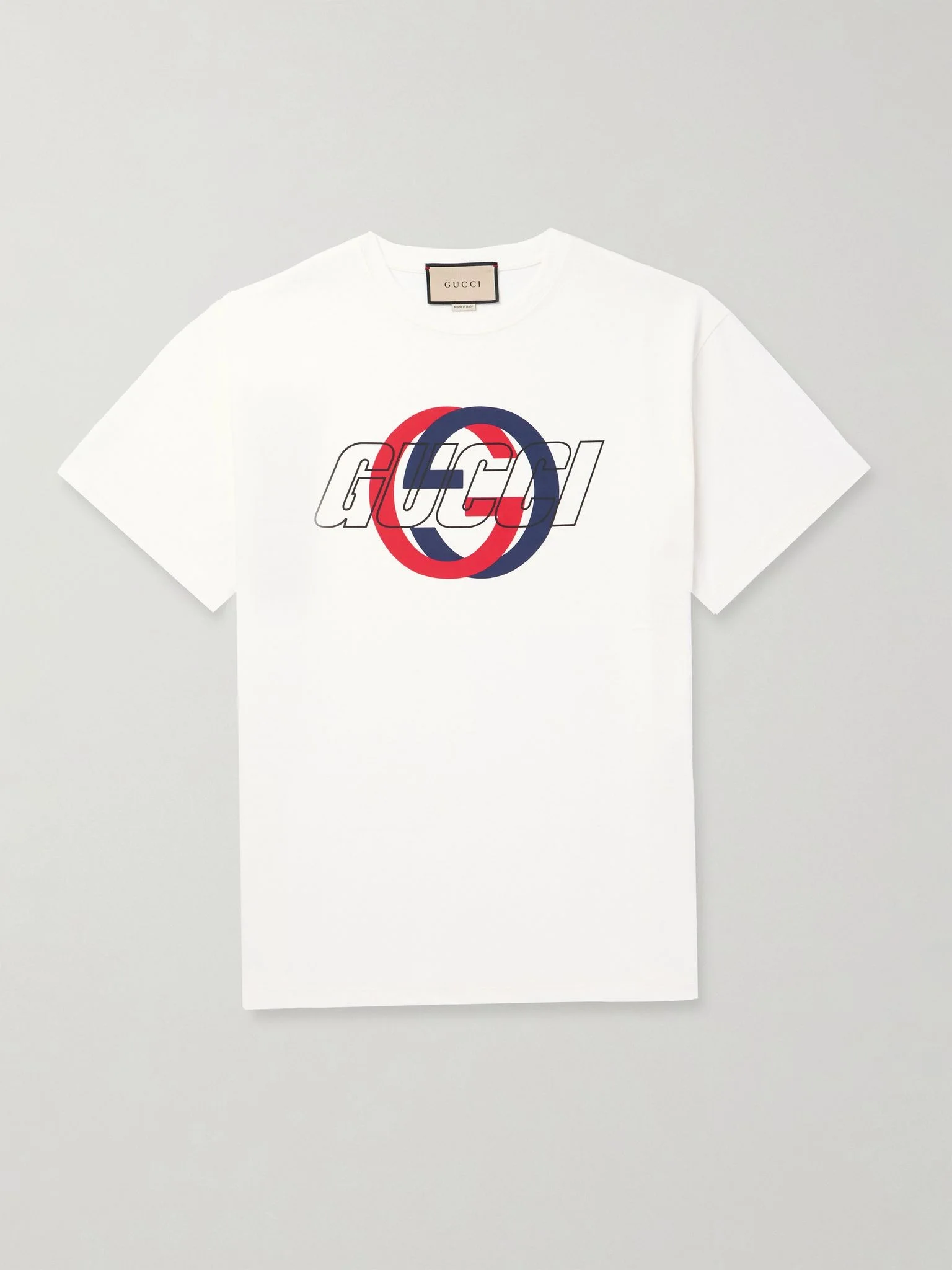 코튼 jersey 인쇄 티셔츠 - 1