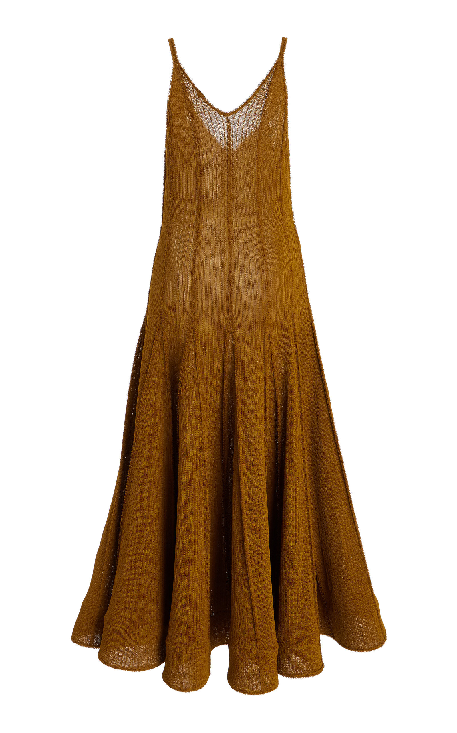 Tavia Fringe Knitted Midi Dress olive - 5
