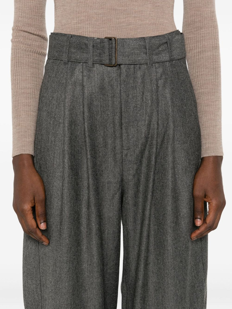 pleated belted trousers 5