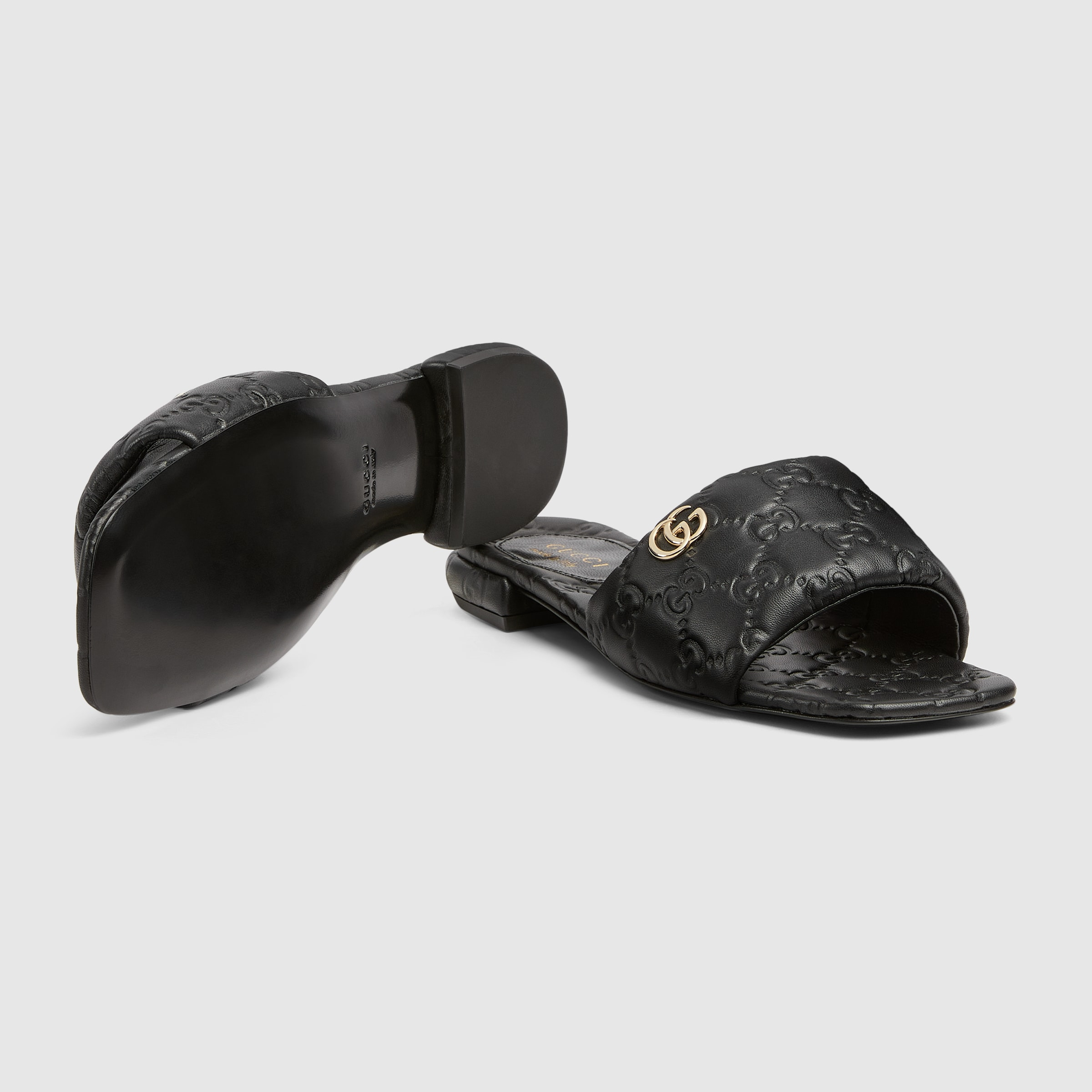 Women's slide sandal with Double G - 6