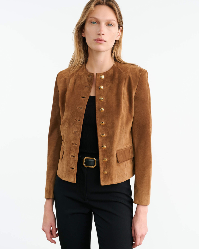 NILI LOTAN NANON SUEDE JACKET outlook