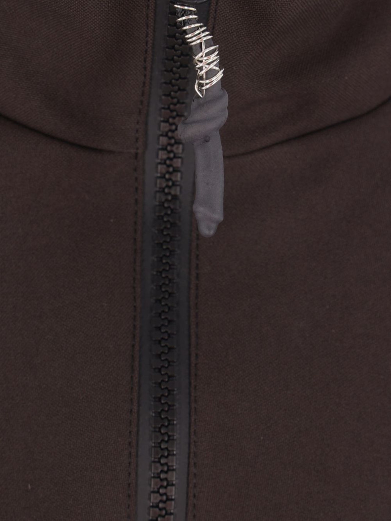high-collar double-slider zip windbreaker 3