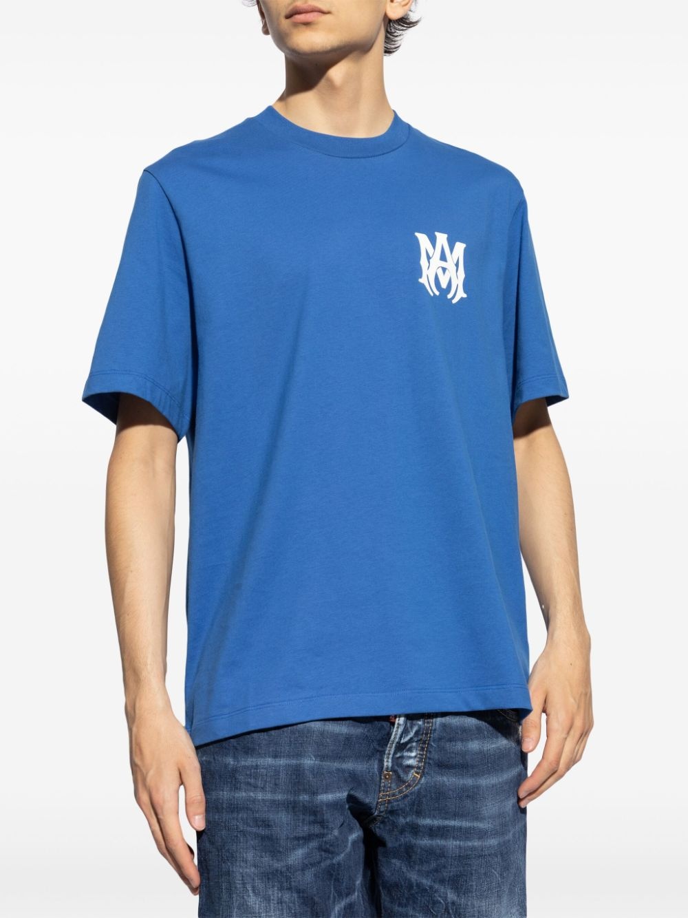 logo-print cotton T-shirt - 3