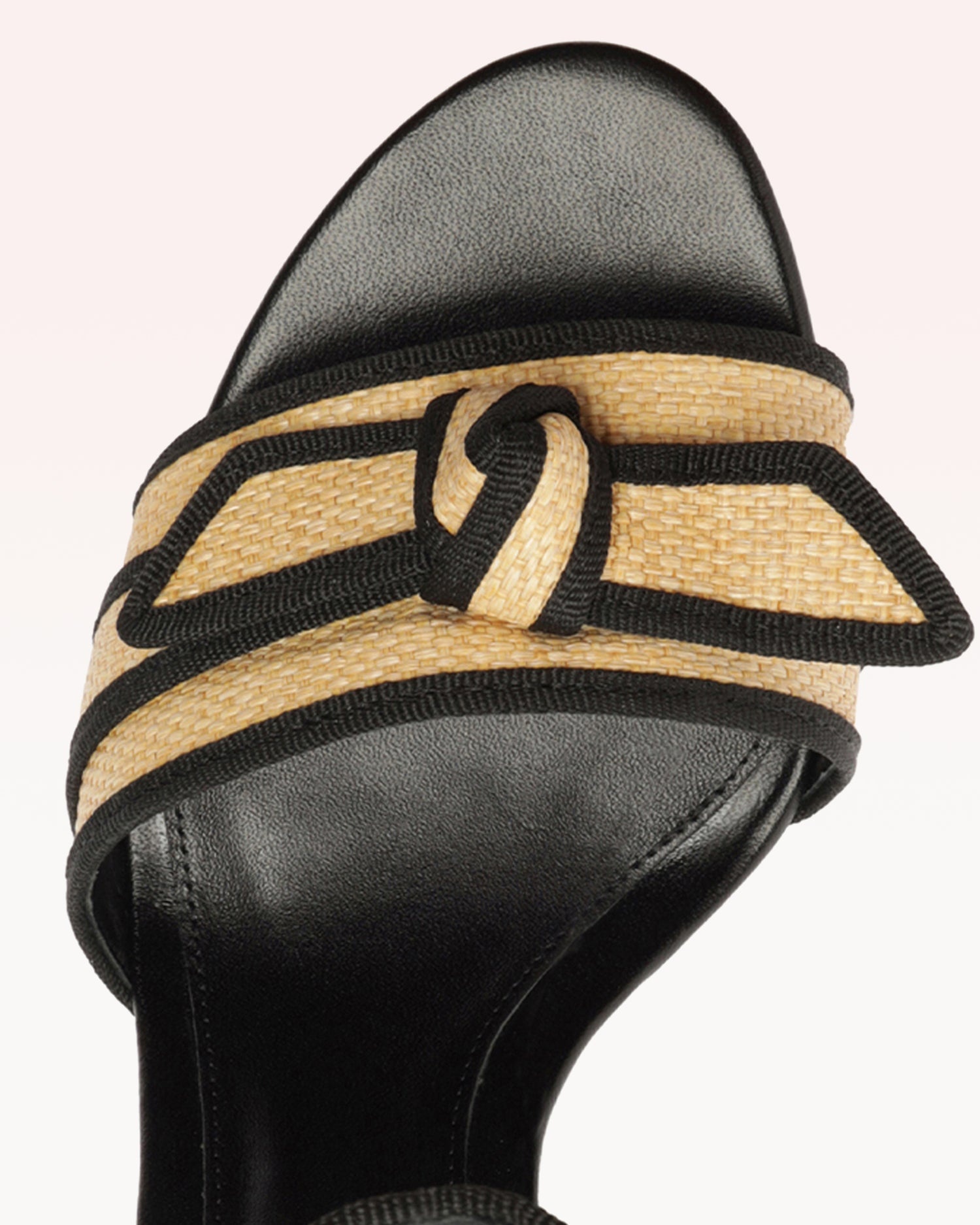 GROSGRAIN RAFFIA PLATFORM - 4