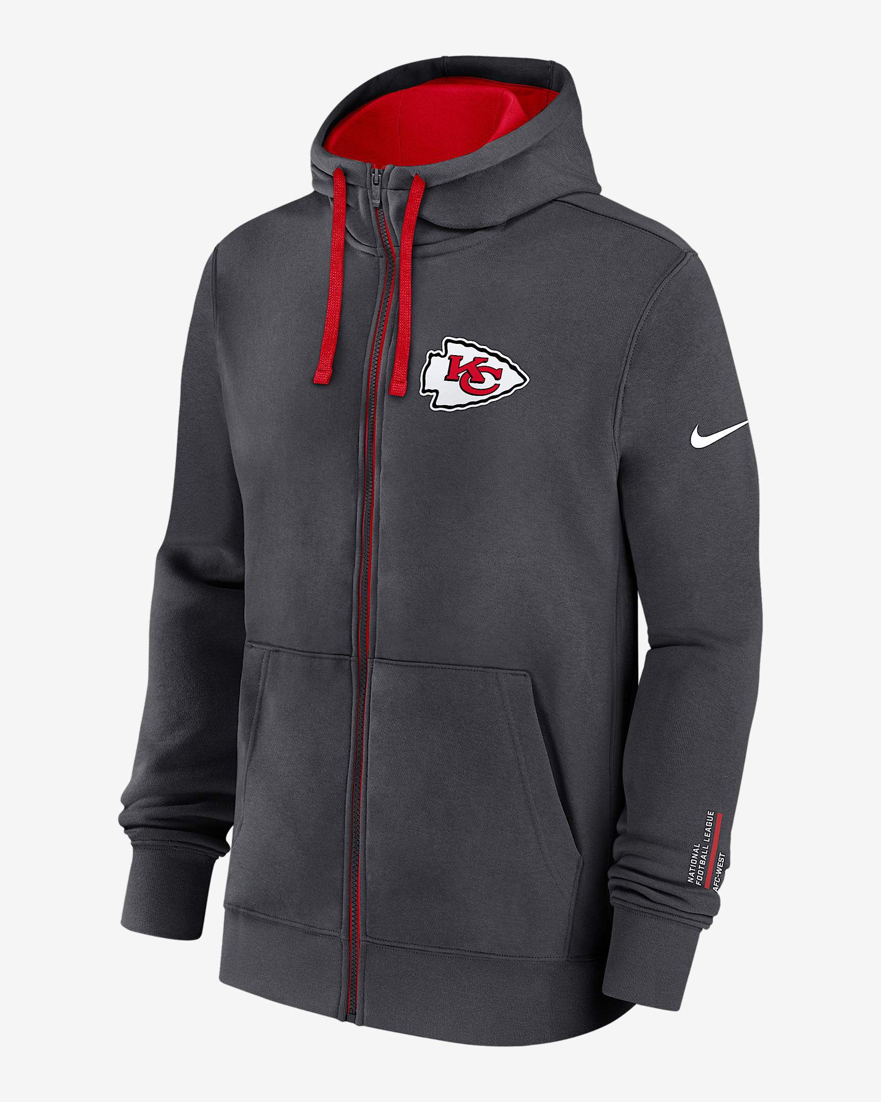 Kansas City Chiefs Playbook Page Club Men's Nike NFL Full-Zip Hoodie - 1