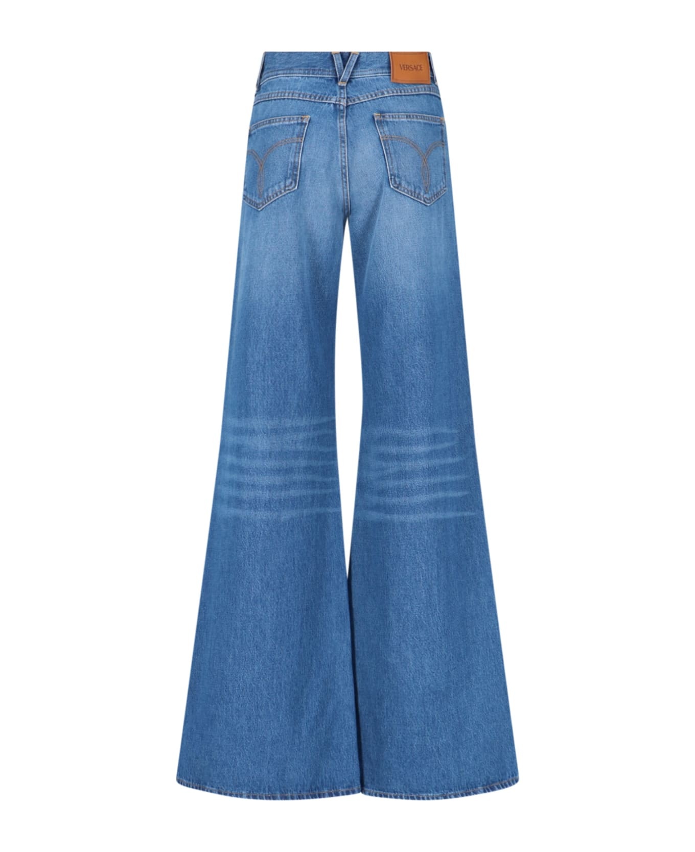 Blue Cotton Jeans - 2