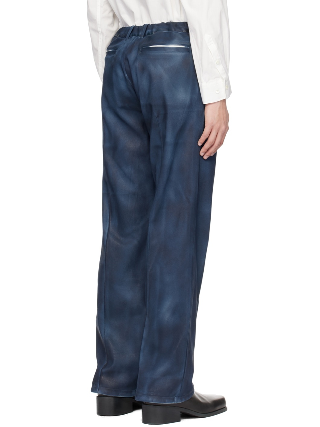 Blue Coated Trousers - 3