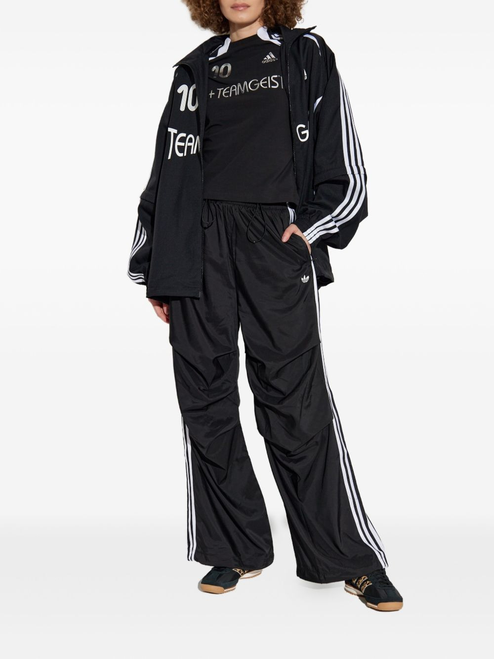 three-stripe drawstring trousers - 2