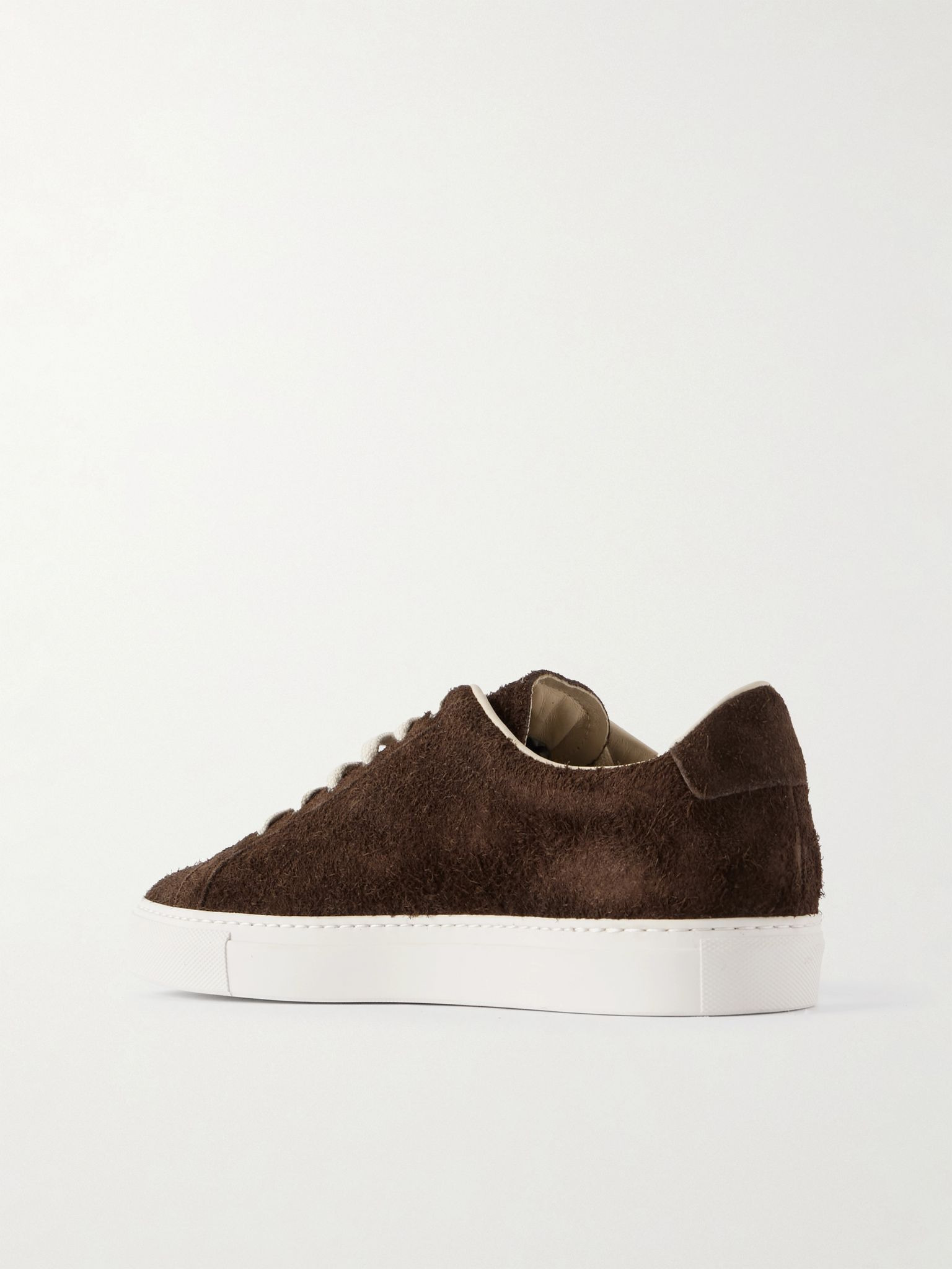 Achilles Sport Brushed-Suede Sneakers Brown - 4