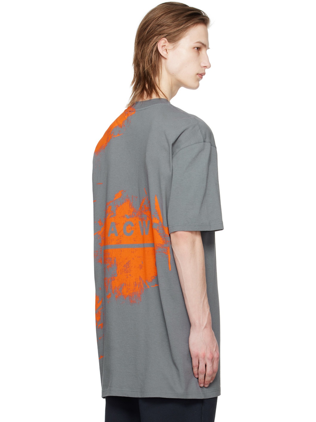 Gray Brushstroke T-Shirt - 3