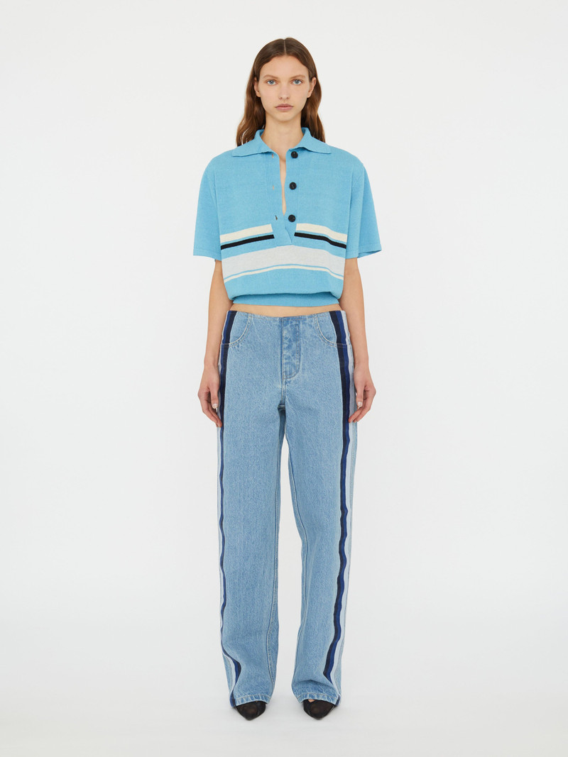 CHRISTOPHER ESBER Straccio Knitted Clean Polo outlook
