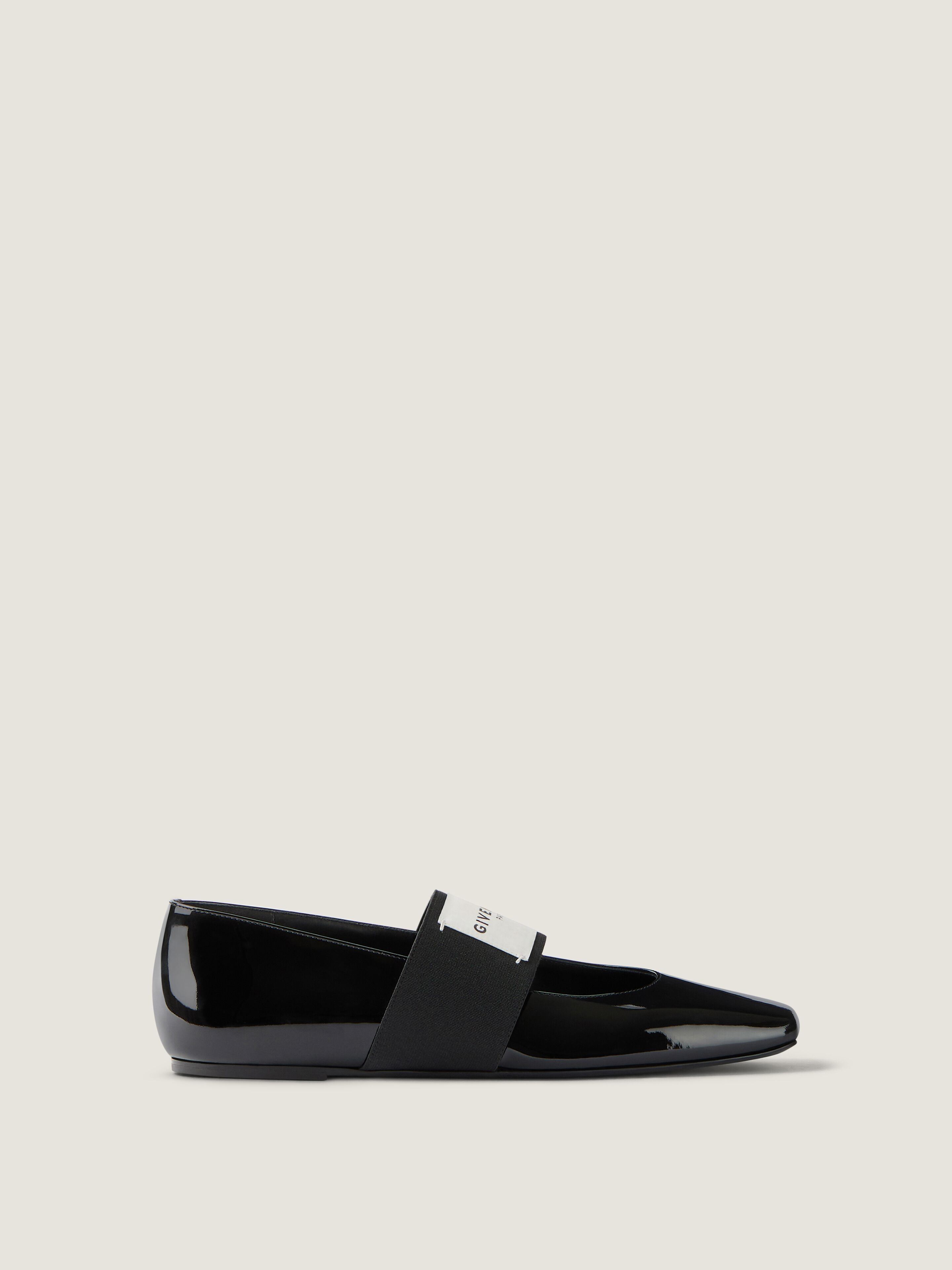 SLICED SQUARE BALLERINAS IN PATENT LEATHER - 3