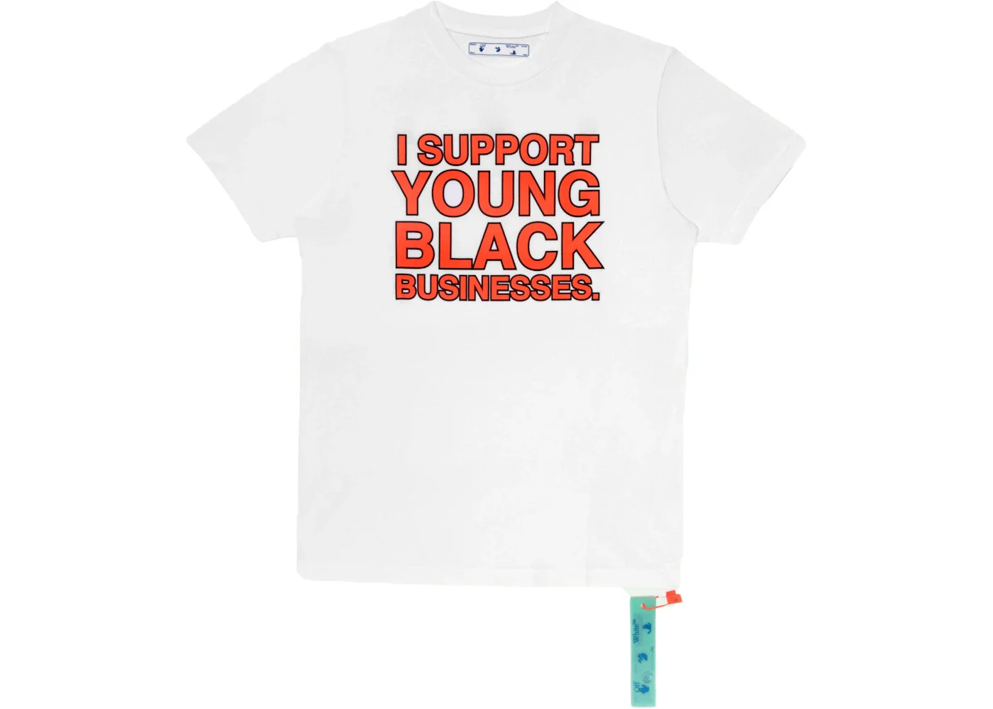 OFF-WHITE "I Support Young Black Business." ISYBB T-Shirt White - 1