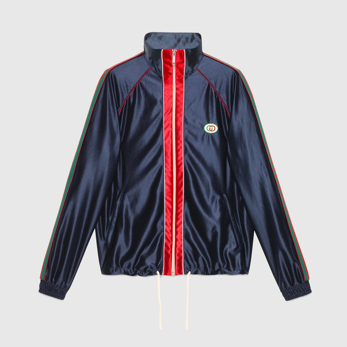 【 JJ♡ℓσνє♡  】　GUCCI グッチ　ツイリー GUCCI Shiny jersey jacket with Web | REVERSIBLE