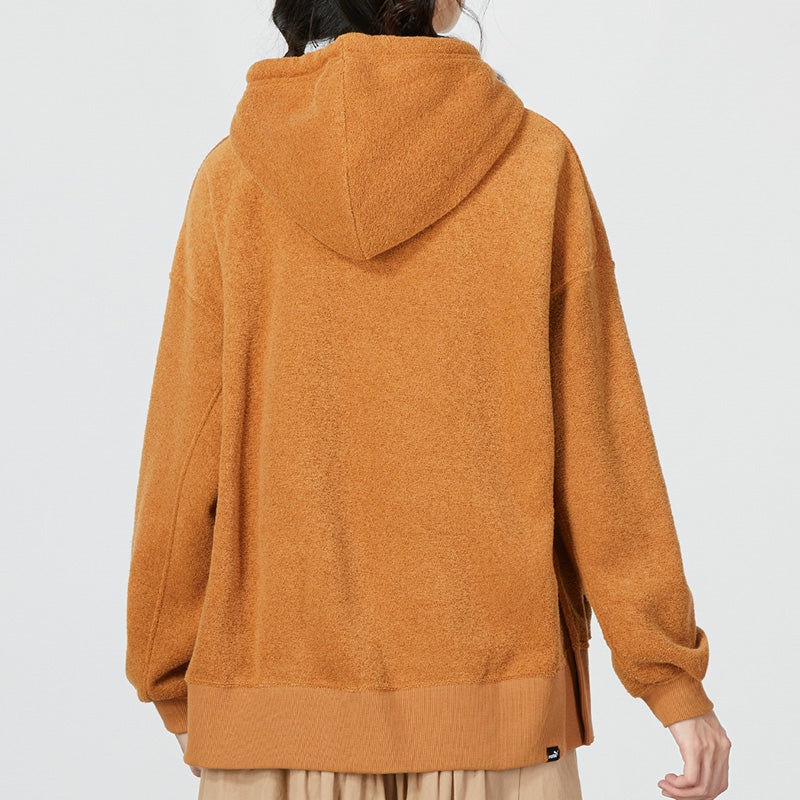 (WMNS) PUMA Winterized Hoodie 'Brown' 672132-74 - 4