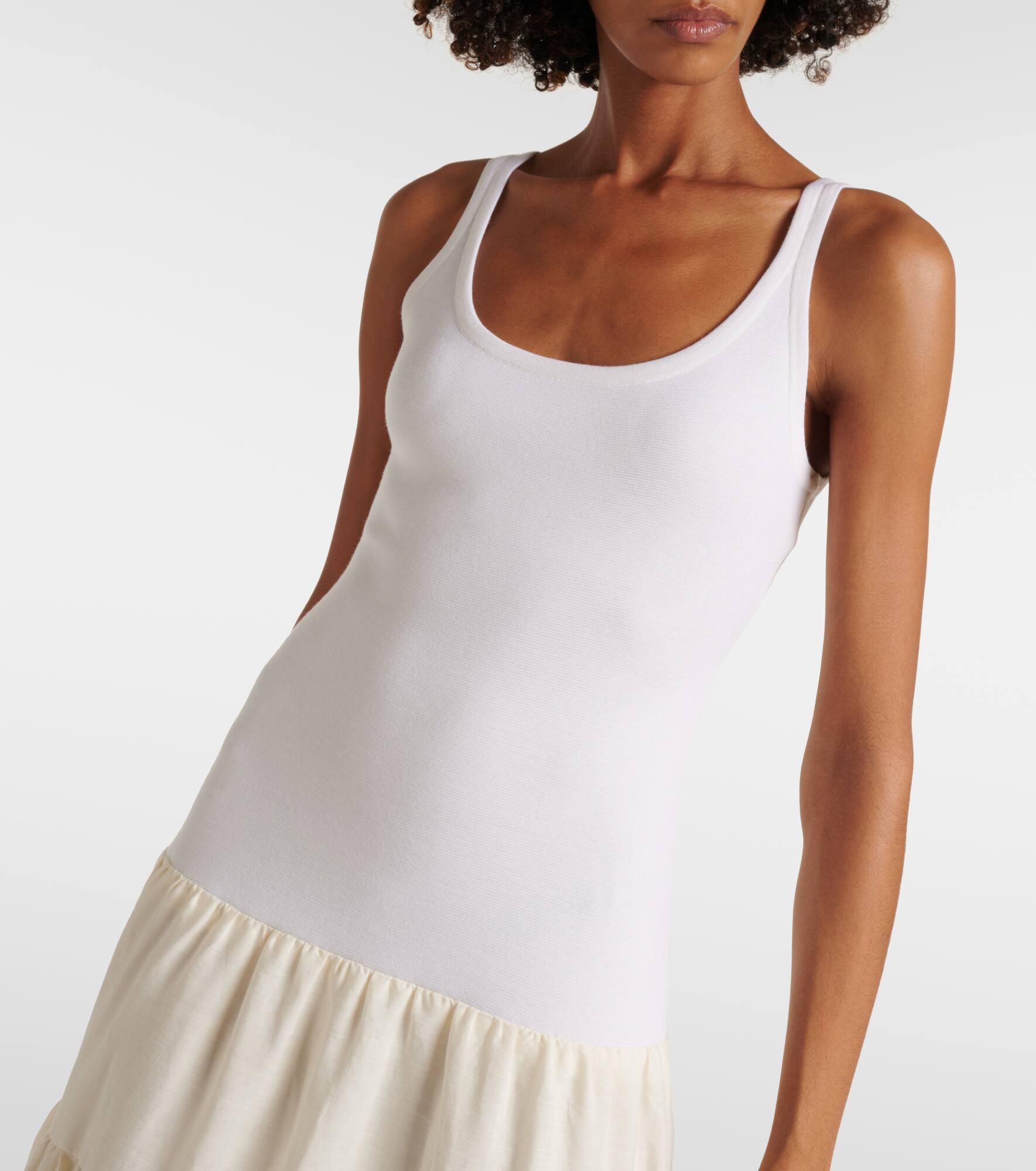 Pozas tiered linen maxi dress - 4