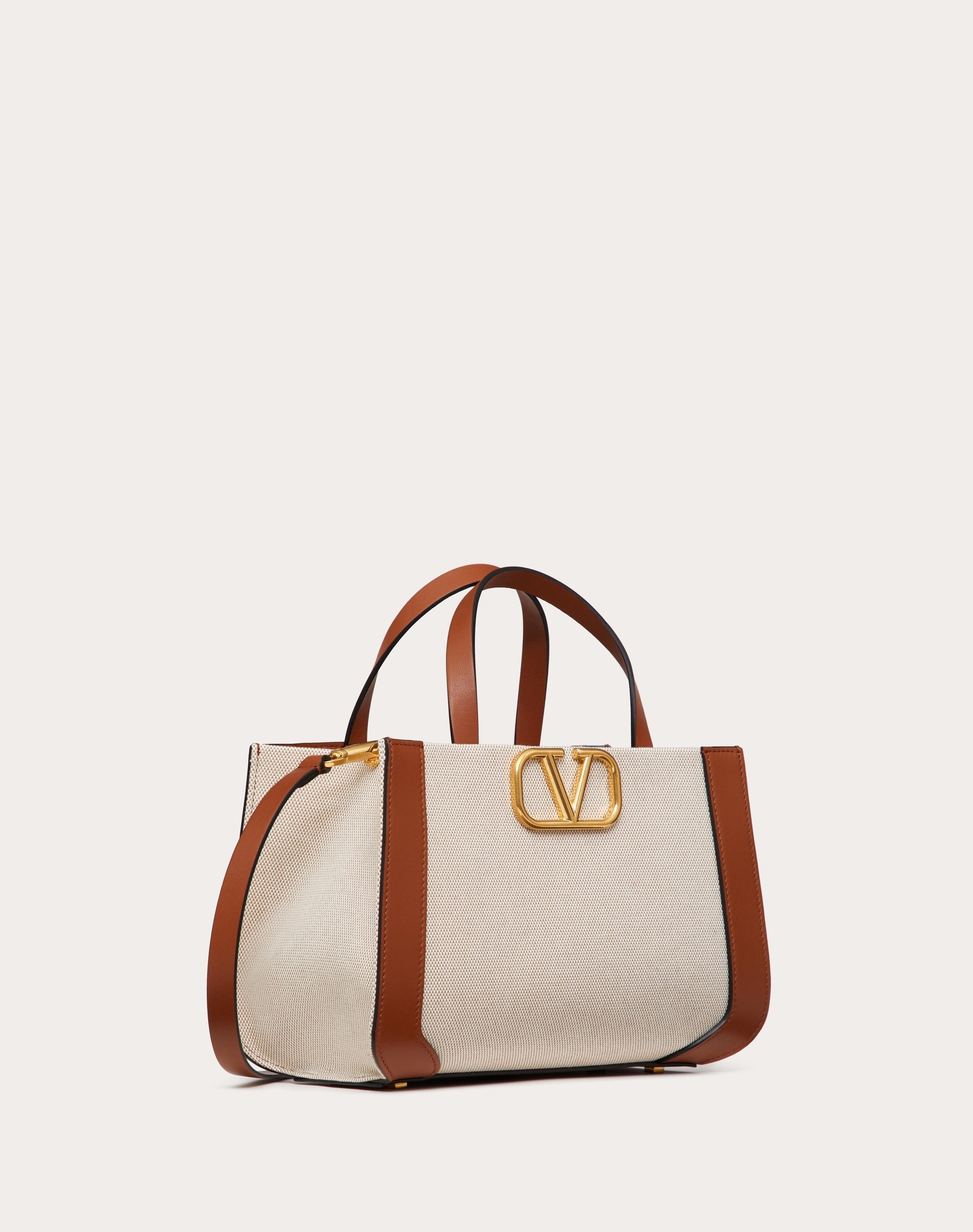 VLOGO SIGNATURE SMALL CANVAS HANDBAG - 3