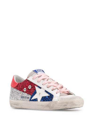 Golden Goose glitter detail Superstar sneakers outlook