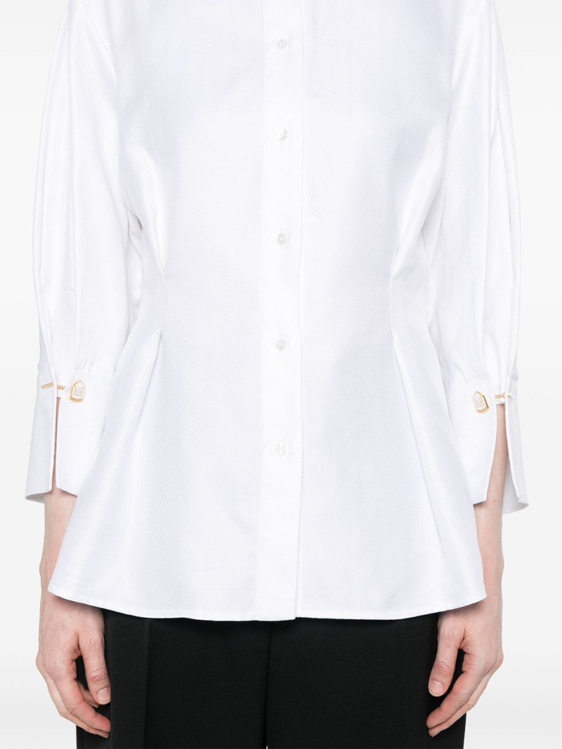 chevron-pattern poplin shirt 5