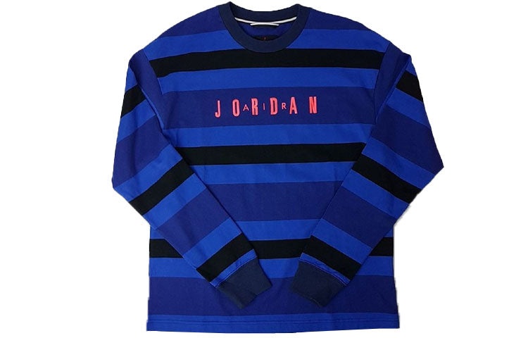 Air Jordan Sport Dna Casual Stripe Pullover Sports Long Sleeves Blue CV1143-470 - 2