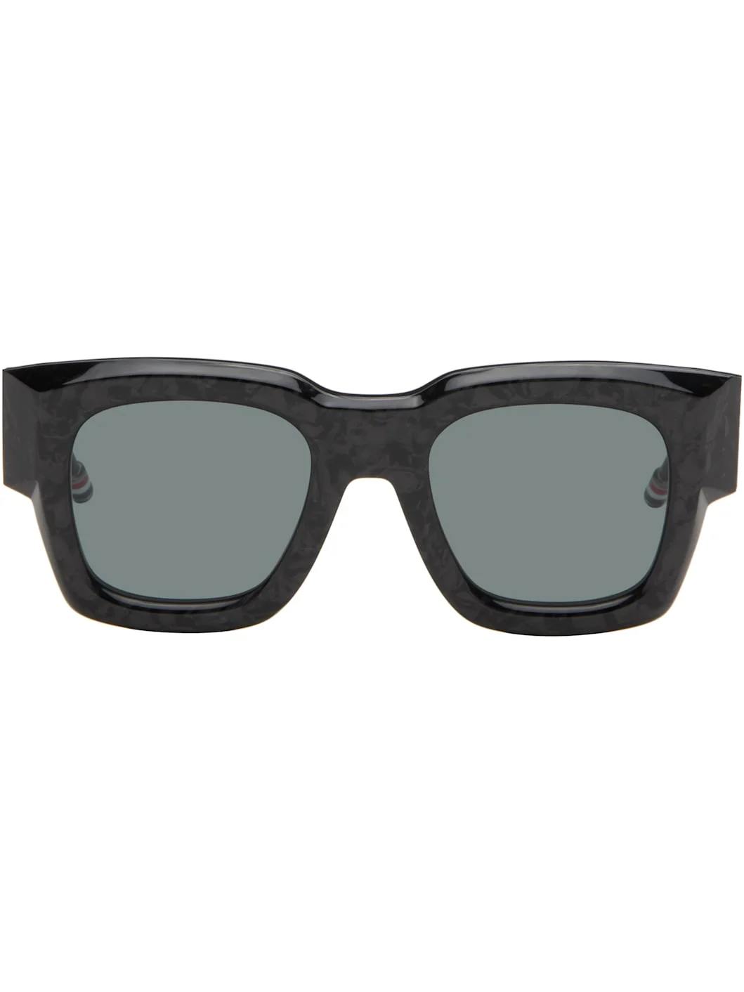 Black Rectangular Sunglasses - 1