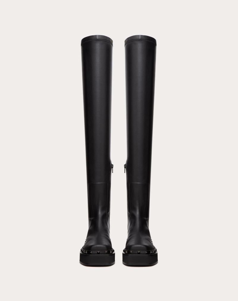 ROCKSTUD M-WAY OVER-THE-KNEE BOOT IN STRETCH SYNTHETIC MATERIAL 50 MM 4
