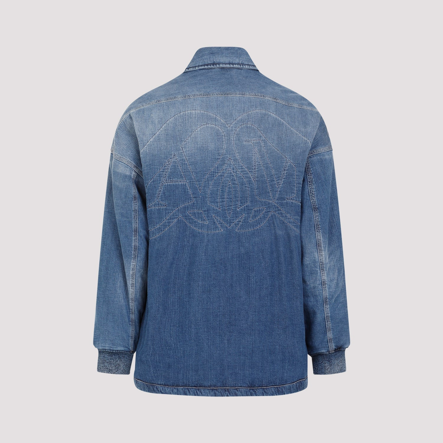 Alexander Mcqueen Quilted Denim Shirt Men - 2