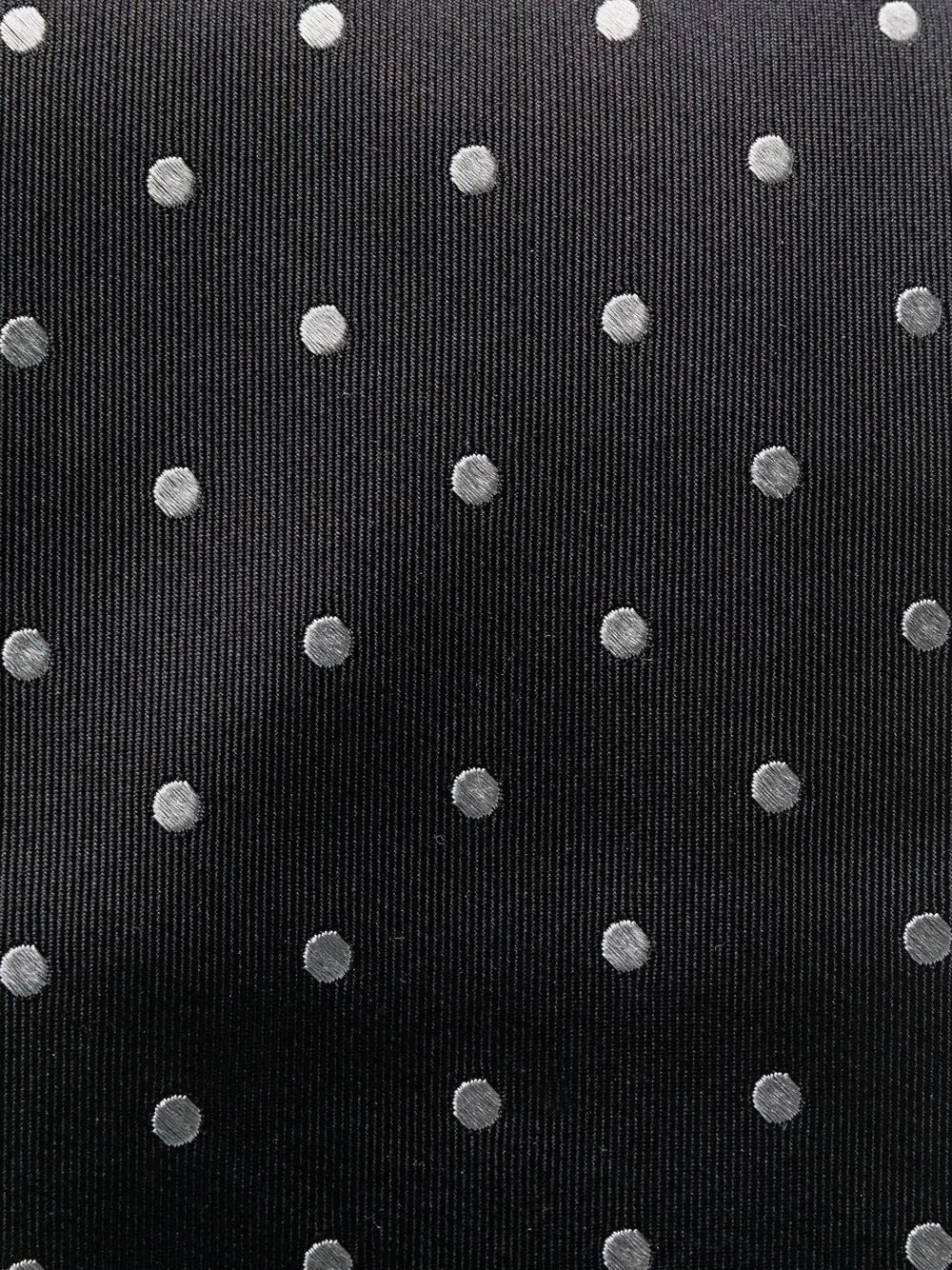 polka-dot print tie - 2