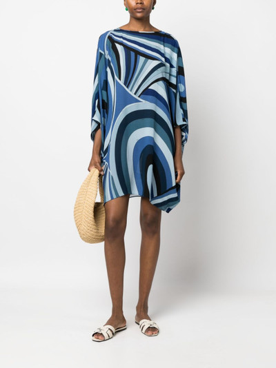 PUCCI abstract-print lightweight midi kaftan outlook