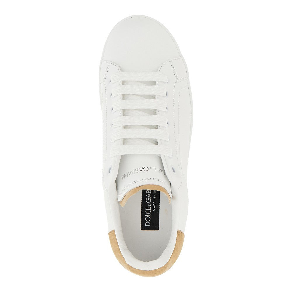 'PORTOFINO' LEATHER SNEAKERS - 4