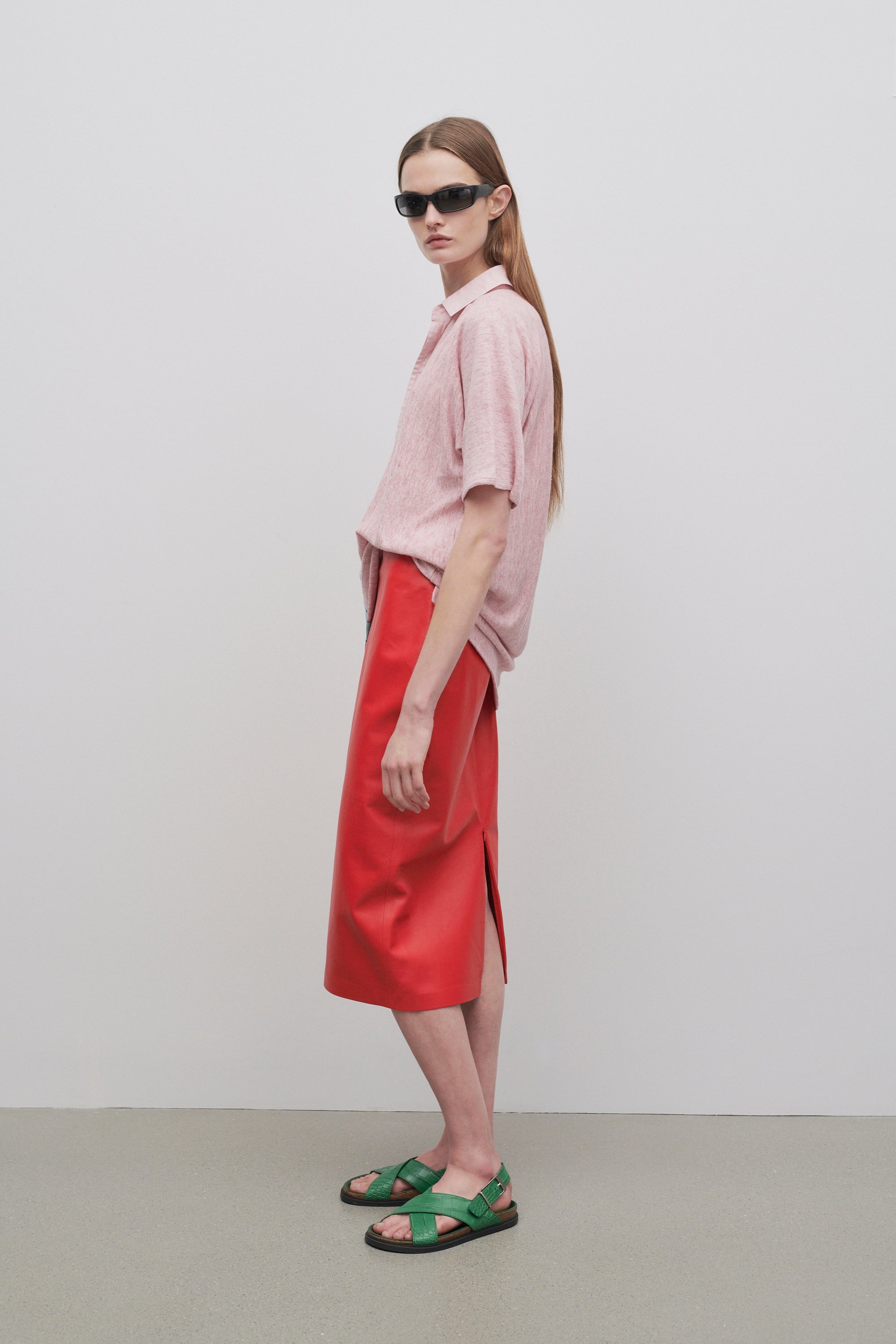 Bartellette Skirt in Leather - 4