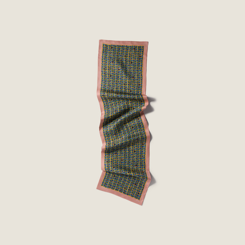 Printed twill scarf 3