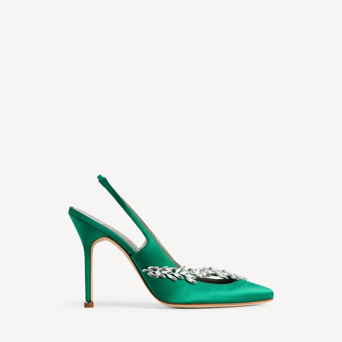Women's Balenciaga | Manolo Blahnik Slingback in Grass - 1