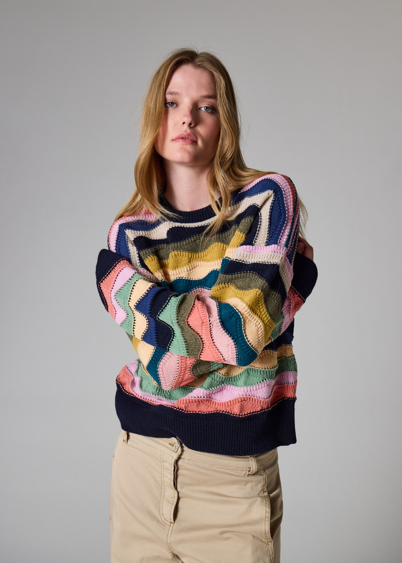 Women's Crew Neck 'Swirl' Sweater 3