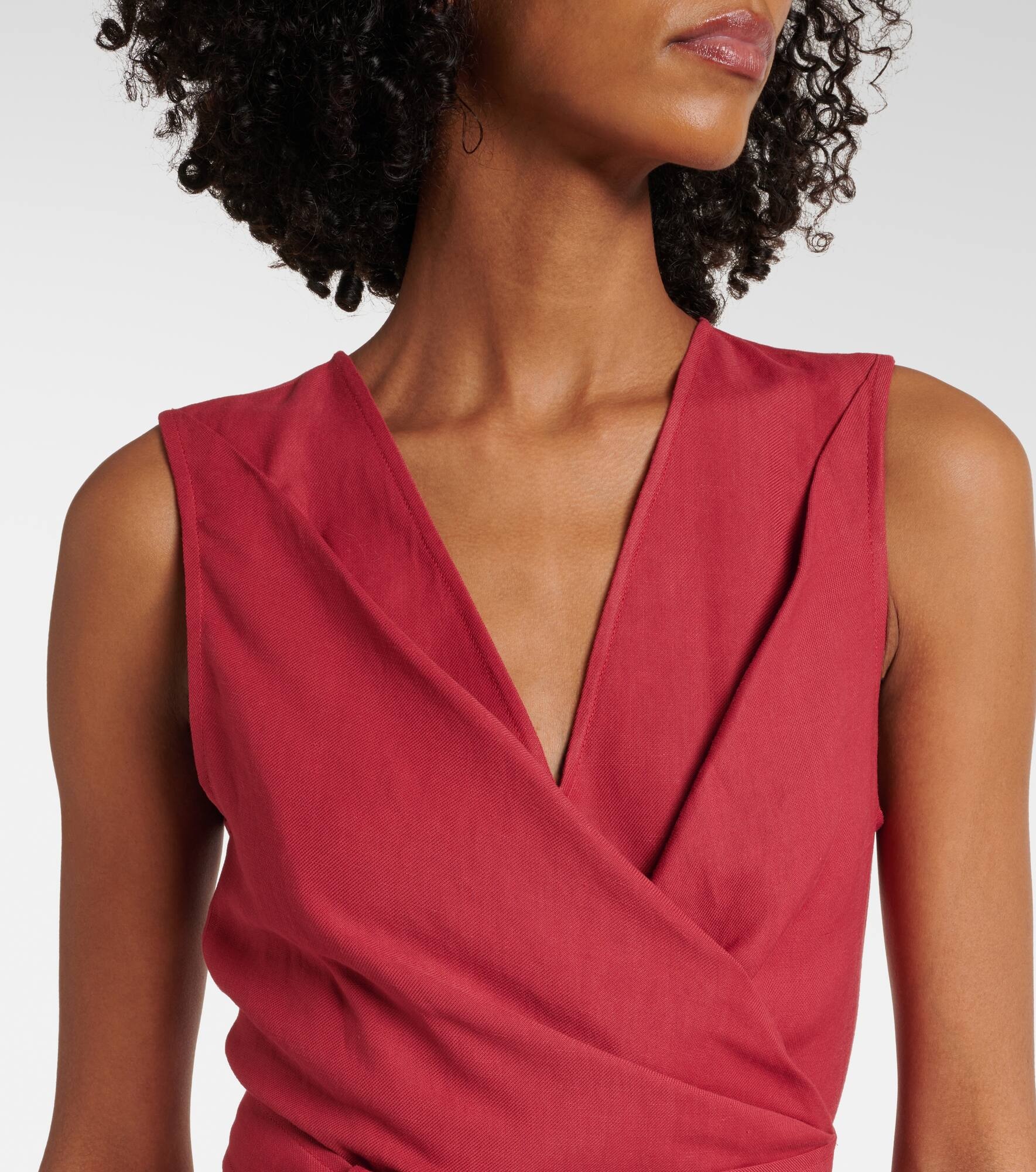 Gathered midi dress - 5