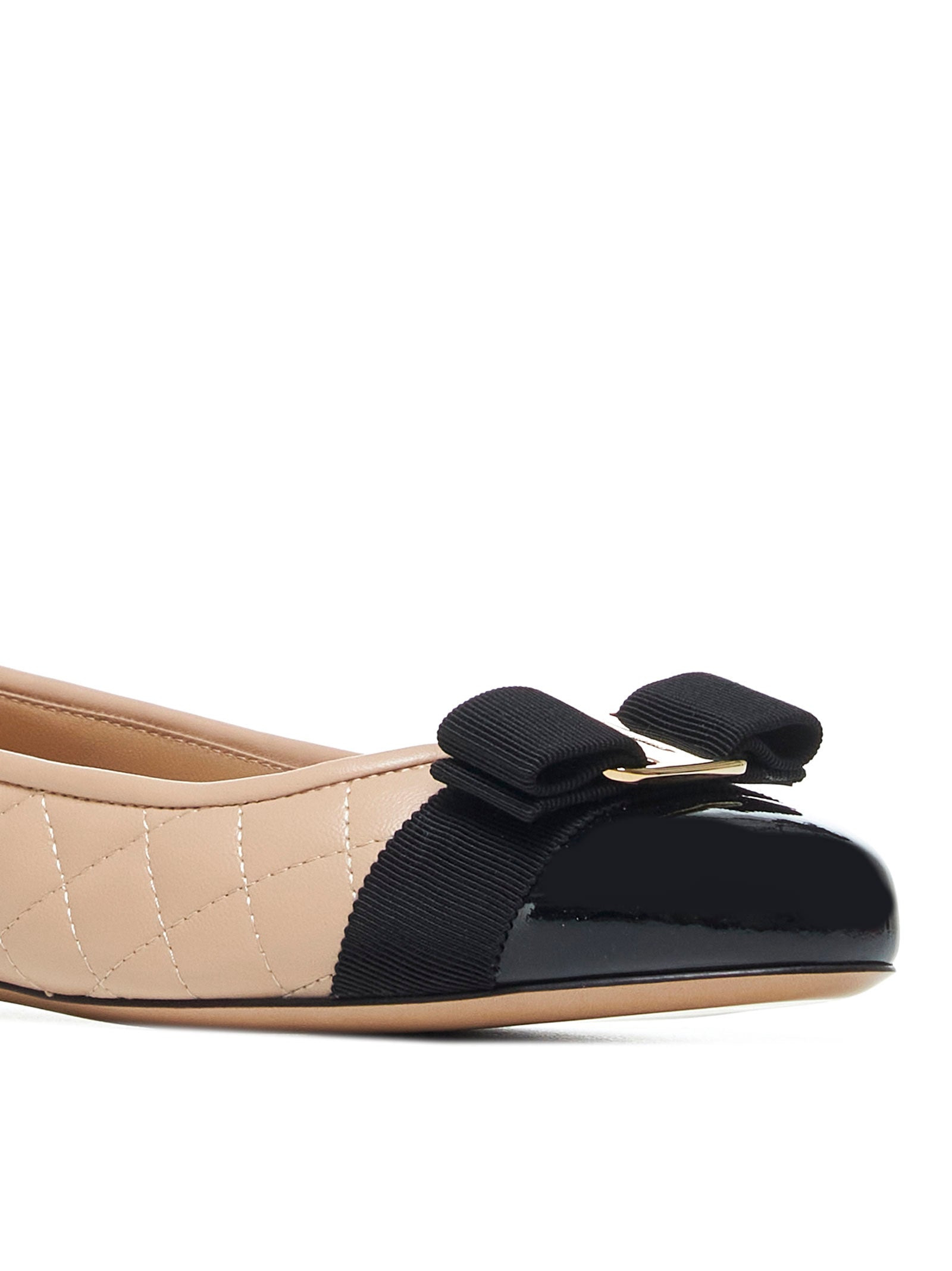 Vara quilted nappa leather ballet flats - 4